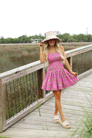 Sylvie Pink Mini Dress