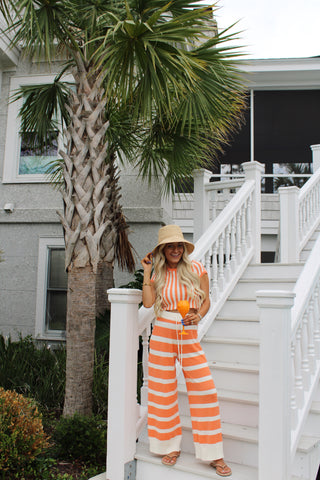 Orange Spritz Stripe Set// RESTOCKED