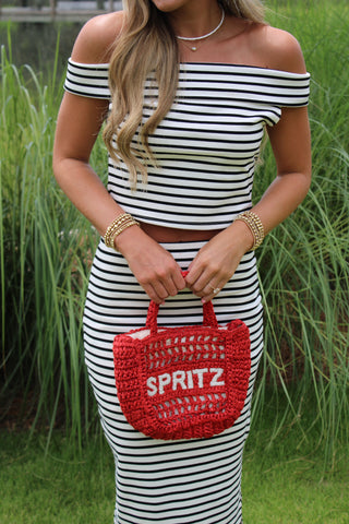 Ellie Striped Skirt Set