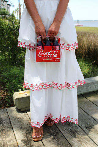 Cherry Blitz Midi Skirt Set