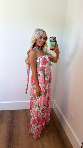 Sabrina Strapless Neck scarf Maxi