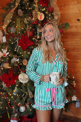 Merry and Bright Striped Pajamas