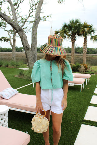 Birdie Tie Top - Green