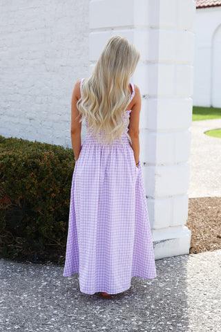 Arabelle Gingham Midi Dress