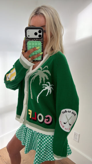 Par Tee Time Cardigan