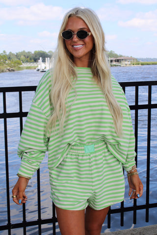 Silva Stripe Set - lime