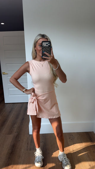 Henry Wrap Active Dress- Gingham