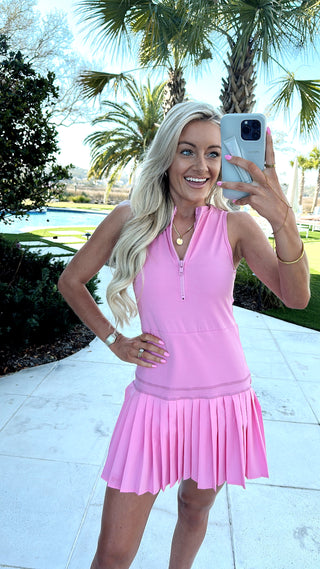 Penelope Pleated Active Dress