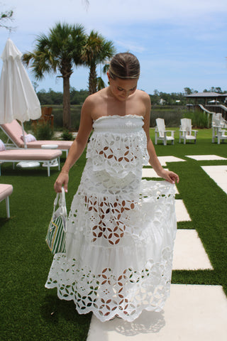 Tini Eyelet Skirt Set