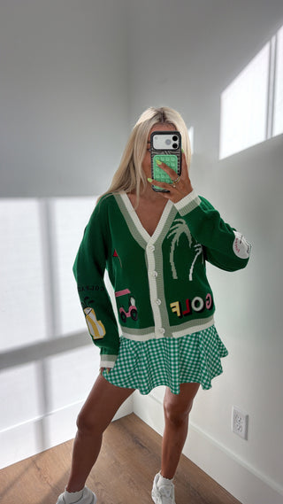 Par Tee Time Cardigan