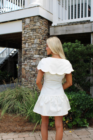 Vivi Scalloped Collar Dress