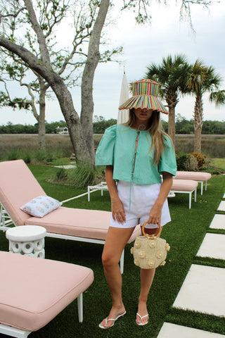 Birdie Tie Top - Green