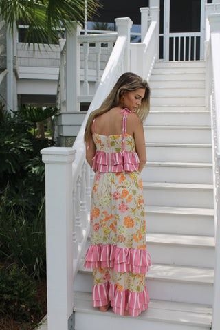 Camille Ruffle Hem Skirt Set