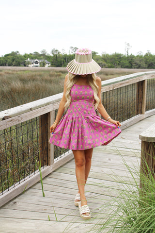 Sylvie Pink Mini Dress