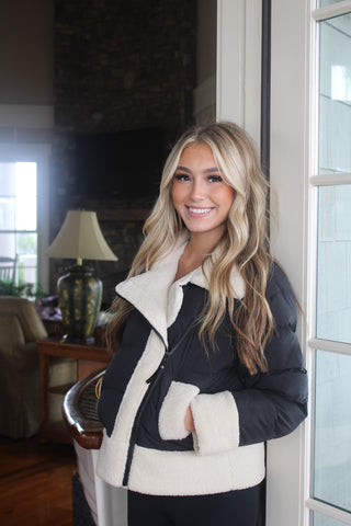 Sherpa Trim Padded Puffer