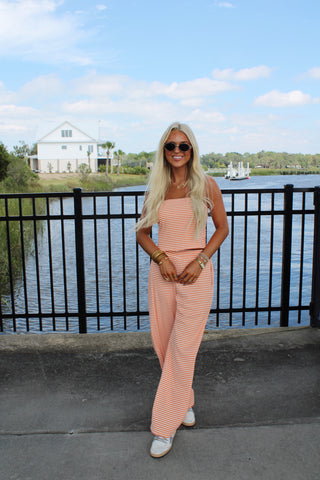 Henley Stripe lounge set