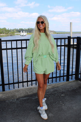 Silva Stripe Set - lime