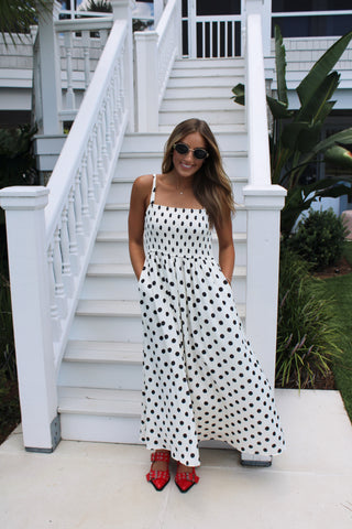 Prada Polka Dot Midi Dress