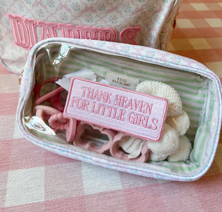 Thank Heaven- Clear Pouch- Pink