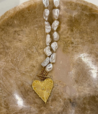 Heart of Pearl- Statement Necklace