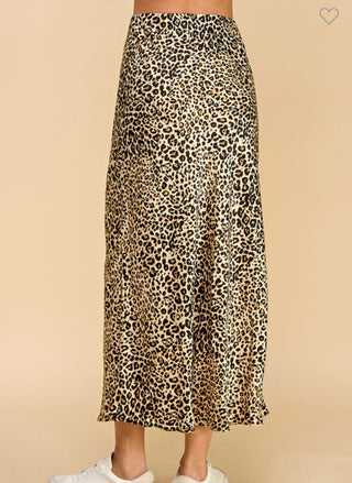 Animal Print Midi Skirt