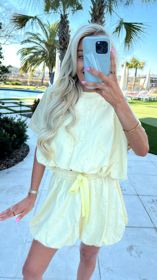 Pearl Skort Set- yellow