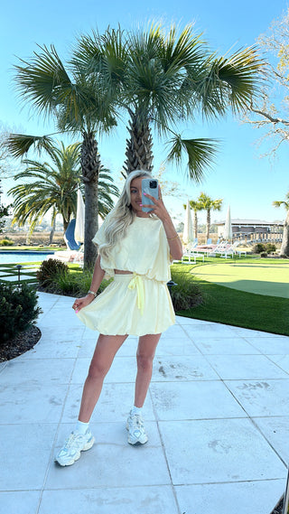 Pearl Skort Set- yellow