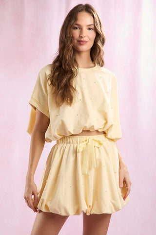Pearl Skort Set- yellow